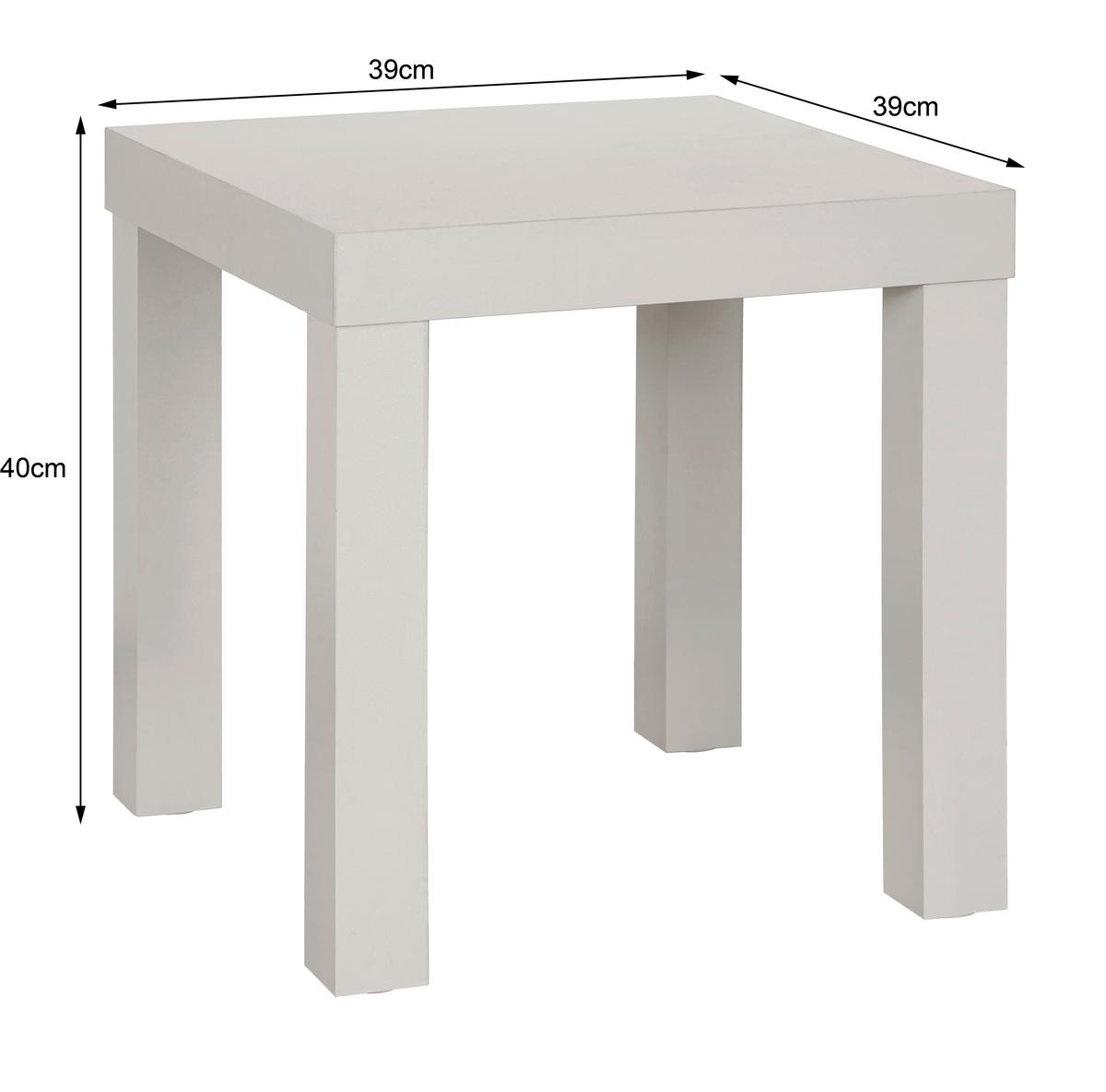 Beistelltisch Normen Kaschmir B: 39 Cm - Kaschmir, Trend, Holzwerkstoff (39/40/39cm)