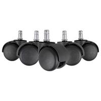 Drehstuhlrolle Ø 5 Cm 5er-Set - Schwarz, Basics, Kunststoff (5cm) - MID.YOU