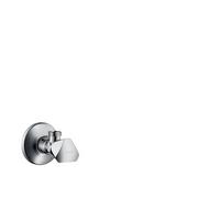 Eckventil Hg E-Design Chrom - Chromfarben, Basics, Metall (5,4/8,1/7,5cm) - Hansgrohe