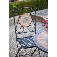 Gartensessel Klappbar Metall/Keramik - Multicolor/Schwarz, MODERN, Keramik/Metall (39/88,5/49,5cm) - Siena Garden