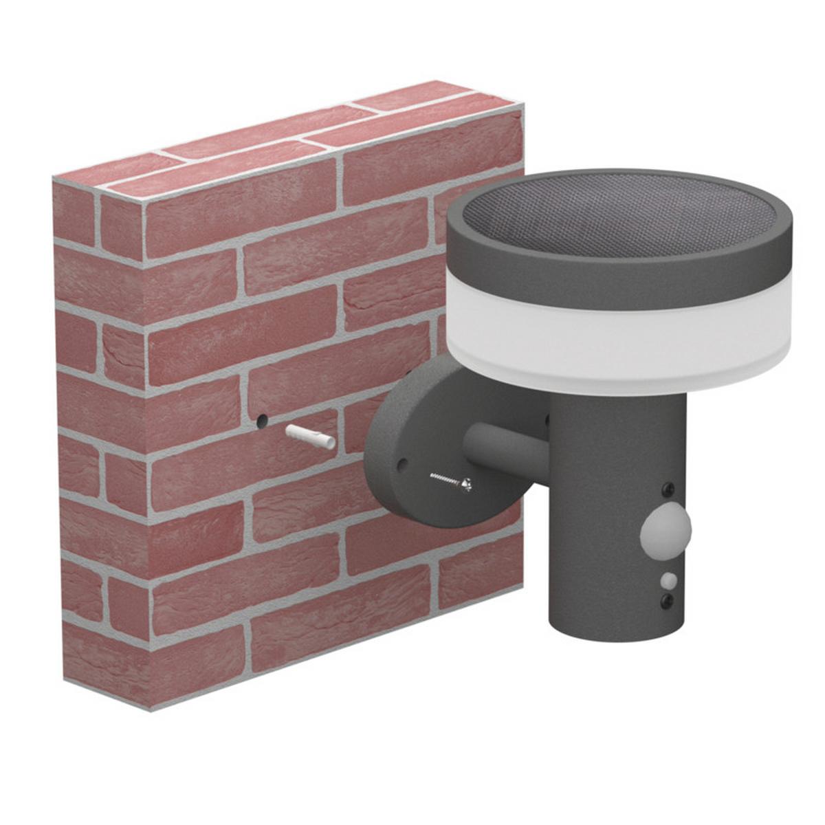 VONKAJŠIE LED SVIETIDLO TERION - antracitová, Modern, kov/plast