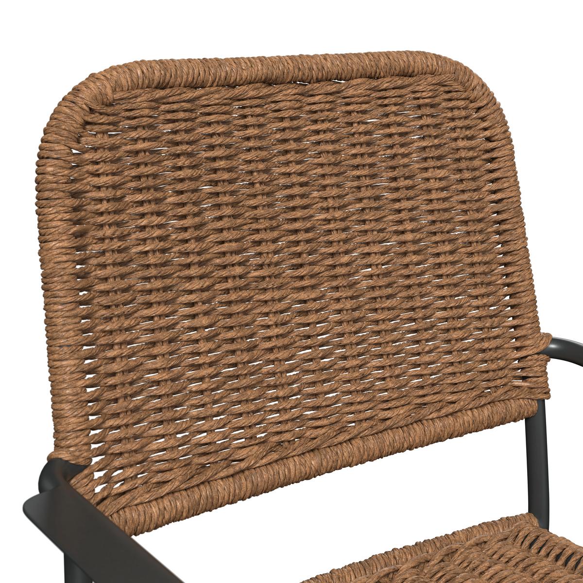 Gartensessel Clara - Gelb/Braun, MODERN, Kunststoff/Metall (58/63/90cm) - Beldano