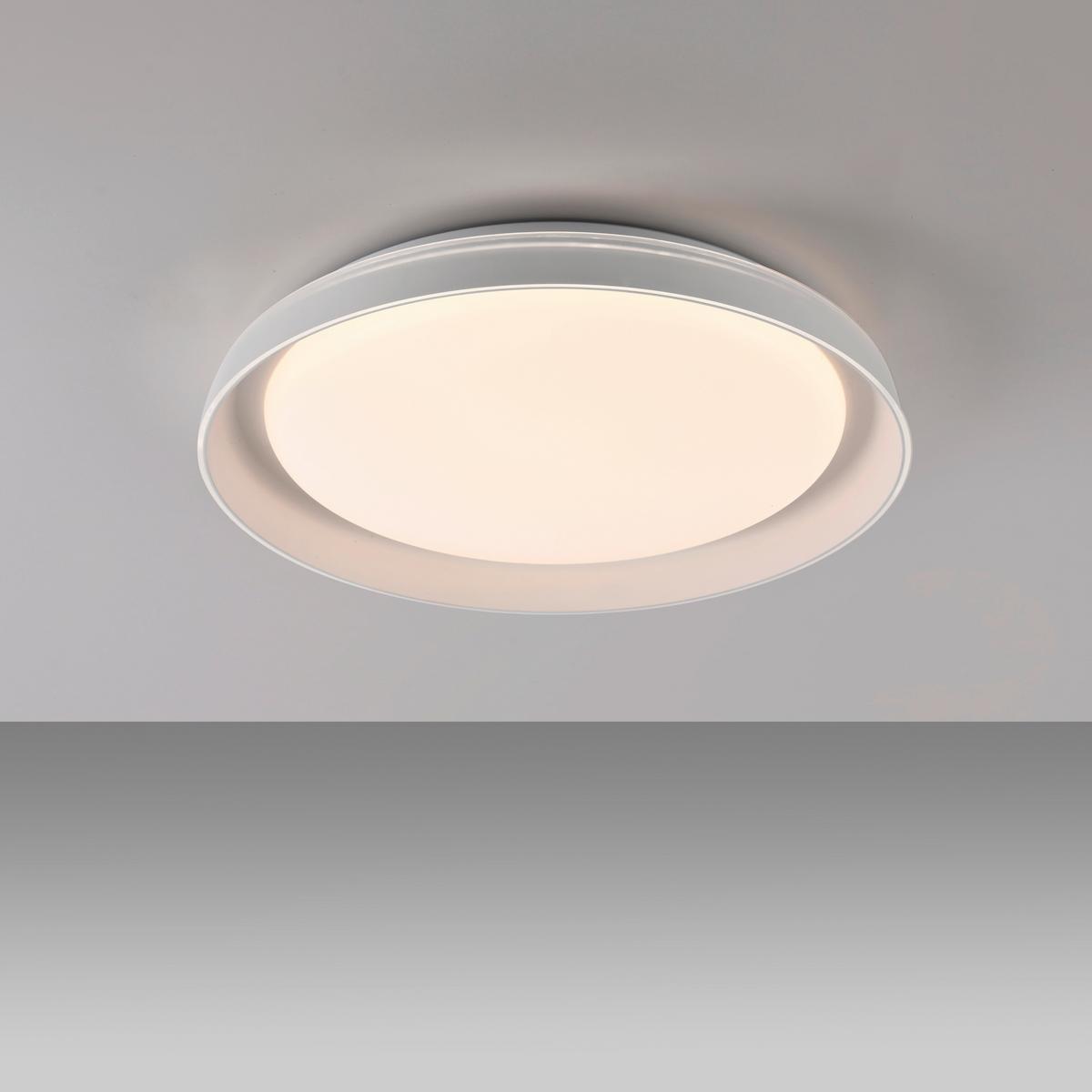 Led-deckenleuchte 14368-16 Sati - Weiß, MODERN, Kunststoff/Metall (43/43/8,5cm)
