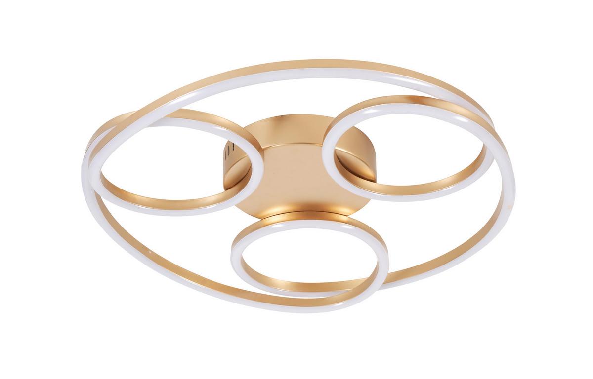 Led-deckenleuchte Darlin - Champagner, Basics, Kunststoff/Metall (51/8cm) - Luca Bessoni