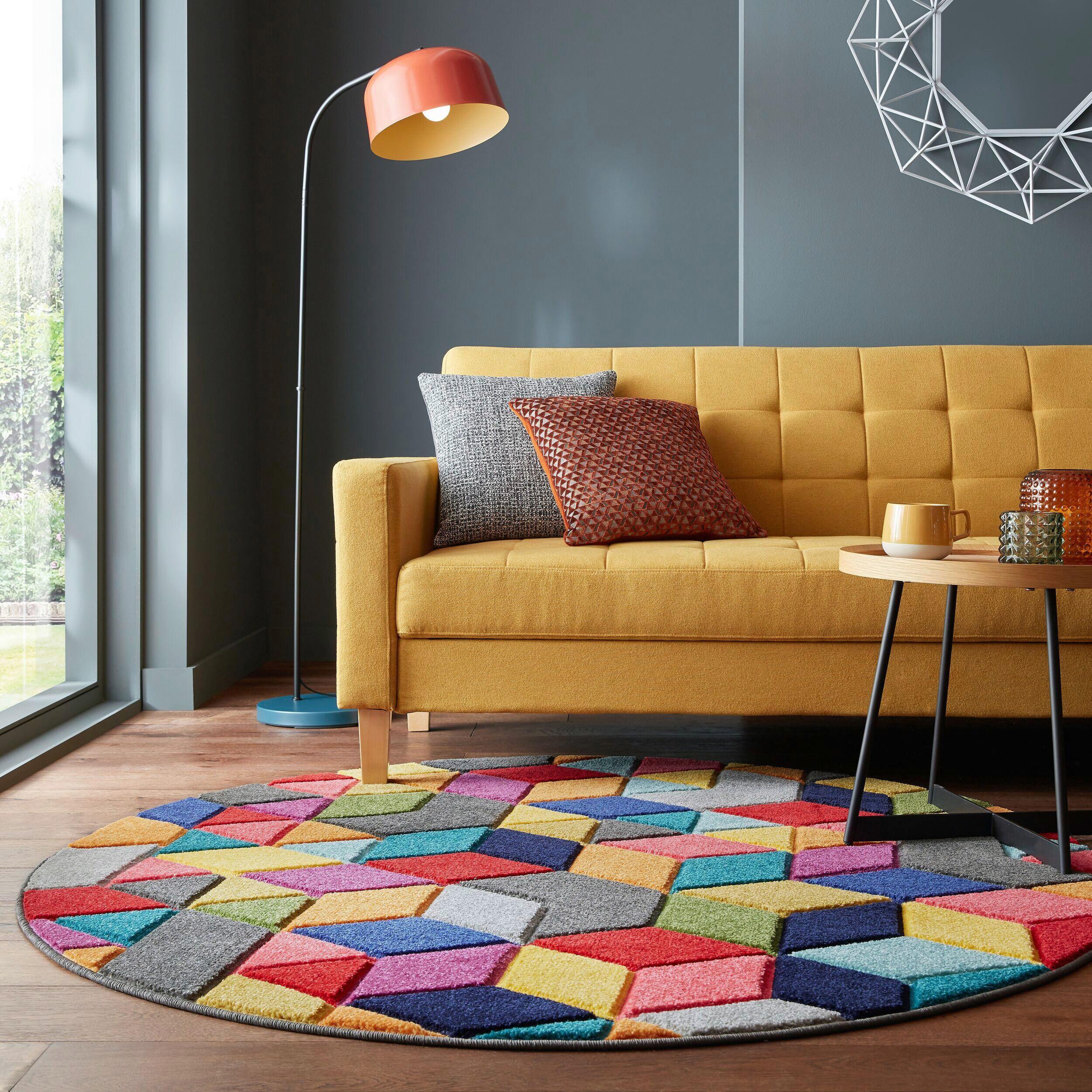 Webteppich 503119373922 - Multicolor, Basics, Textil (160/160cm)