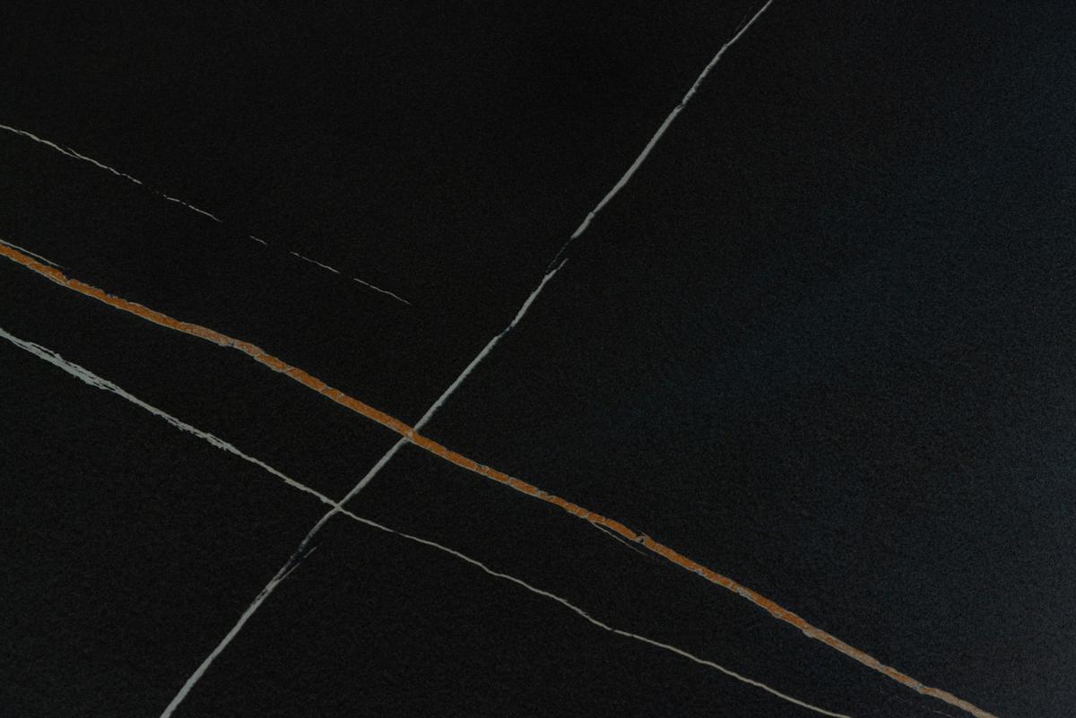 Konferenčný stolík MALTA 90cm - čierna, Design, kov/keramika (90/45cm) - Livetastic