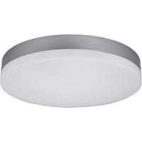LED-Deckenleuchte Ø 28 cm, für In- und Outdoor - Silberfarben, Basics, Kunststoff (28/5,1cm)