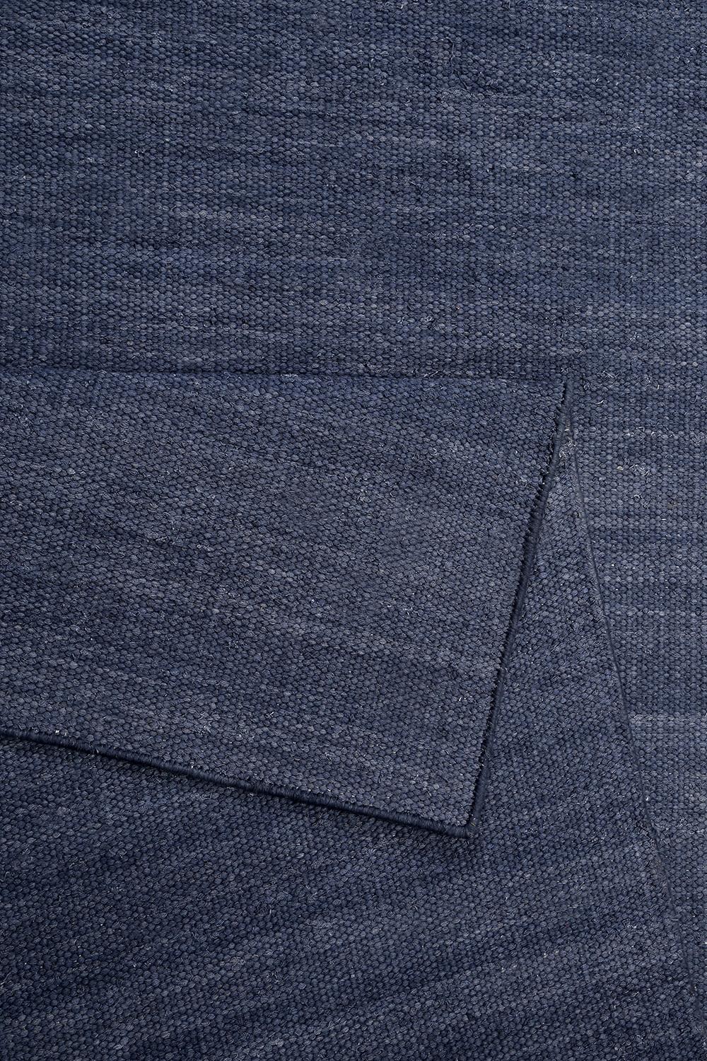 Esprit Handwebteppich Blau Baumwolle Rainbow Kelim 130x190 cm