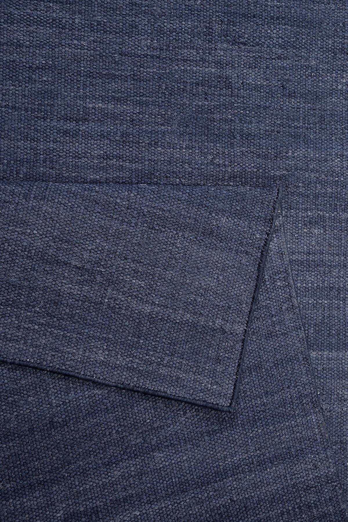 Handwebteppich Blau Baumwolle Rainbow Kelim 130x190 Cm - Dunkelblau, KONVENTIONELL, Textil (130/190cm) - Esprit