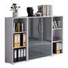 Office Edition B: 173 cm Grau/Anhrazit - Anthrazit Hochglanz/Grau, MODERN, Holzwerkstoff (173/114/33cm) - MID.YOU