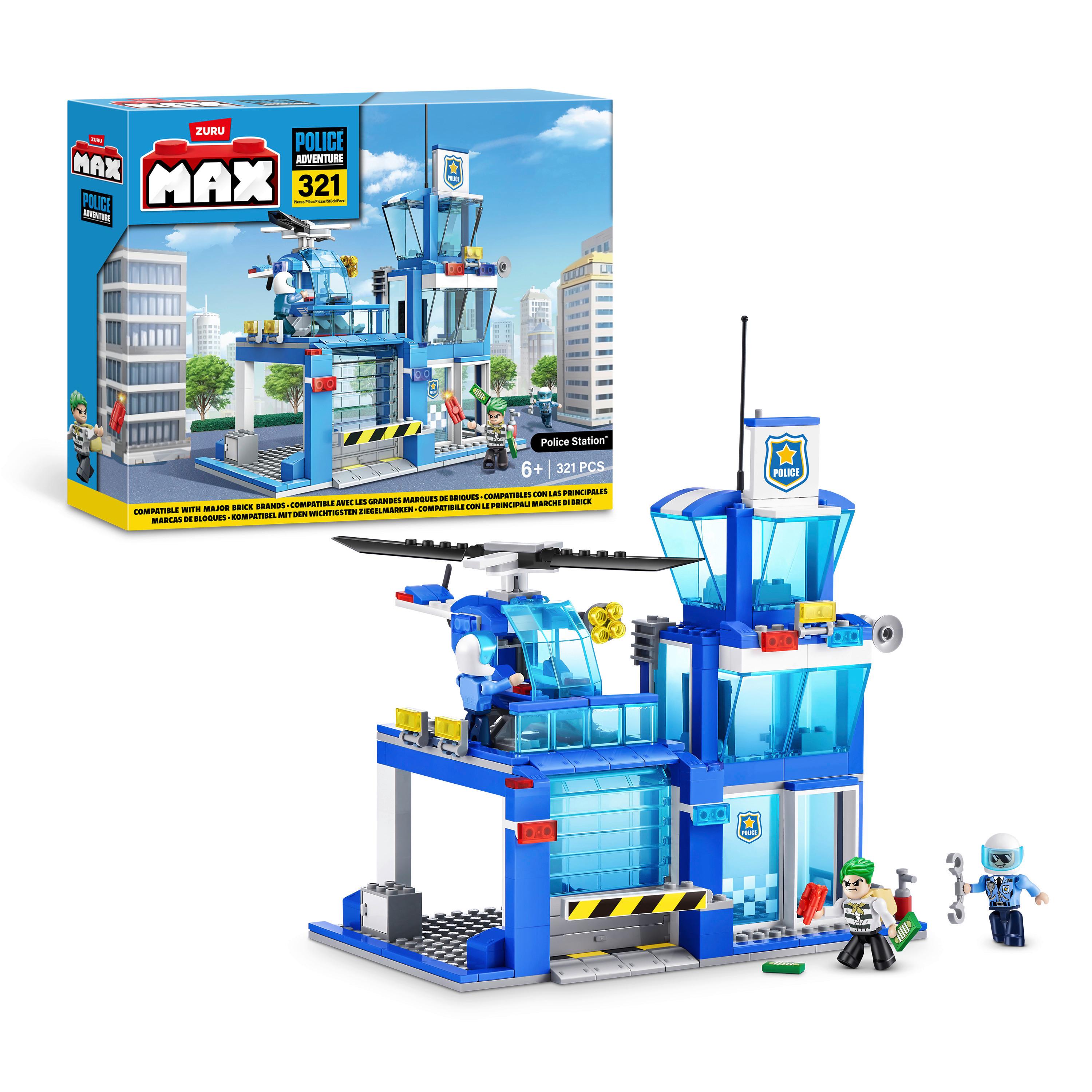 Bausteine Max Police - Hellblau, Basics, Kunststoff (30/30/20cm)