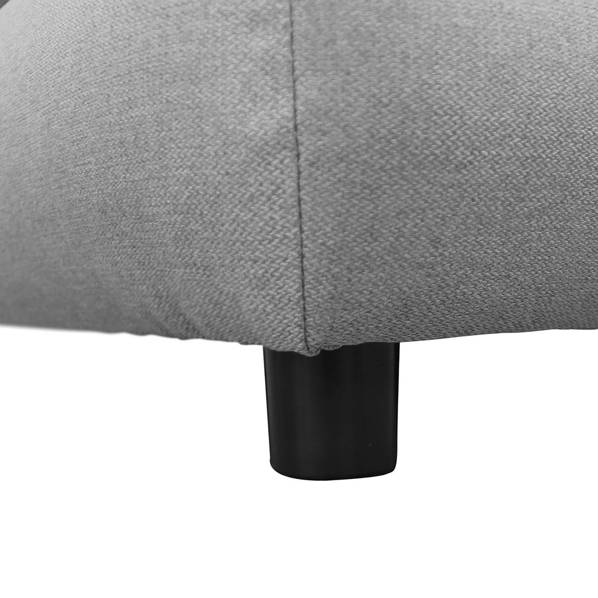 Schlafsofa Mela Grau B: 200 cm - Schwarz/Grau, Design, Textil (200/88/87cm) - P & B