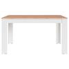Esstisch Nori Eiche Artisan/weiß B: 75 Cm - Weiß/Eiche Artisan, LIFESTYLE, Holzwerkstoff (140/75/80cm) - MID.YOU