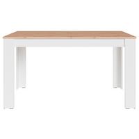 Esstisch Nori Eiche Artisan/weiß B: 75 Cm - Weiß/Eiche Artisan, LIFESTYLE, Holzwerkstoff (140/75/80cm) - MID.YOU