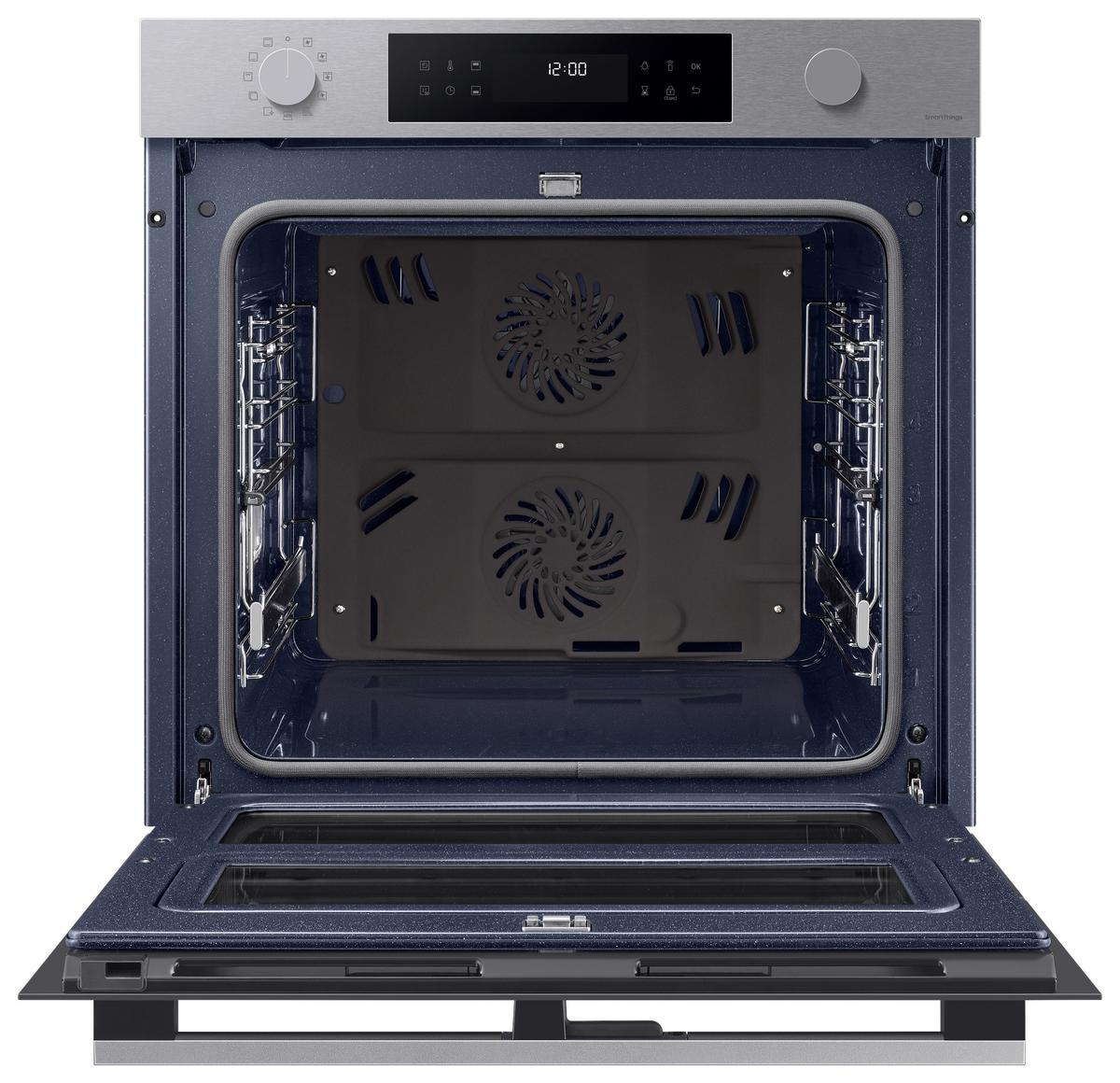 Backofen Silberfarben B: 59,5 cm - Silberfarben, Design, Glas/Keramik (59,5/59,6/57,1cm) - Samsung