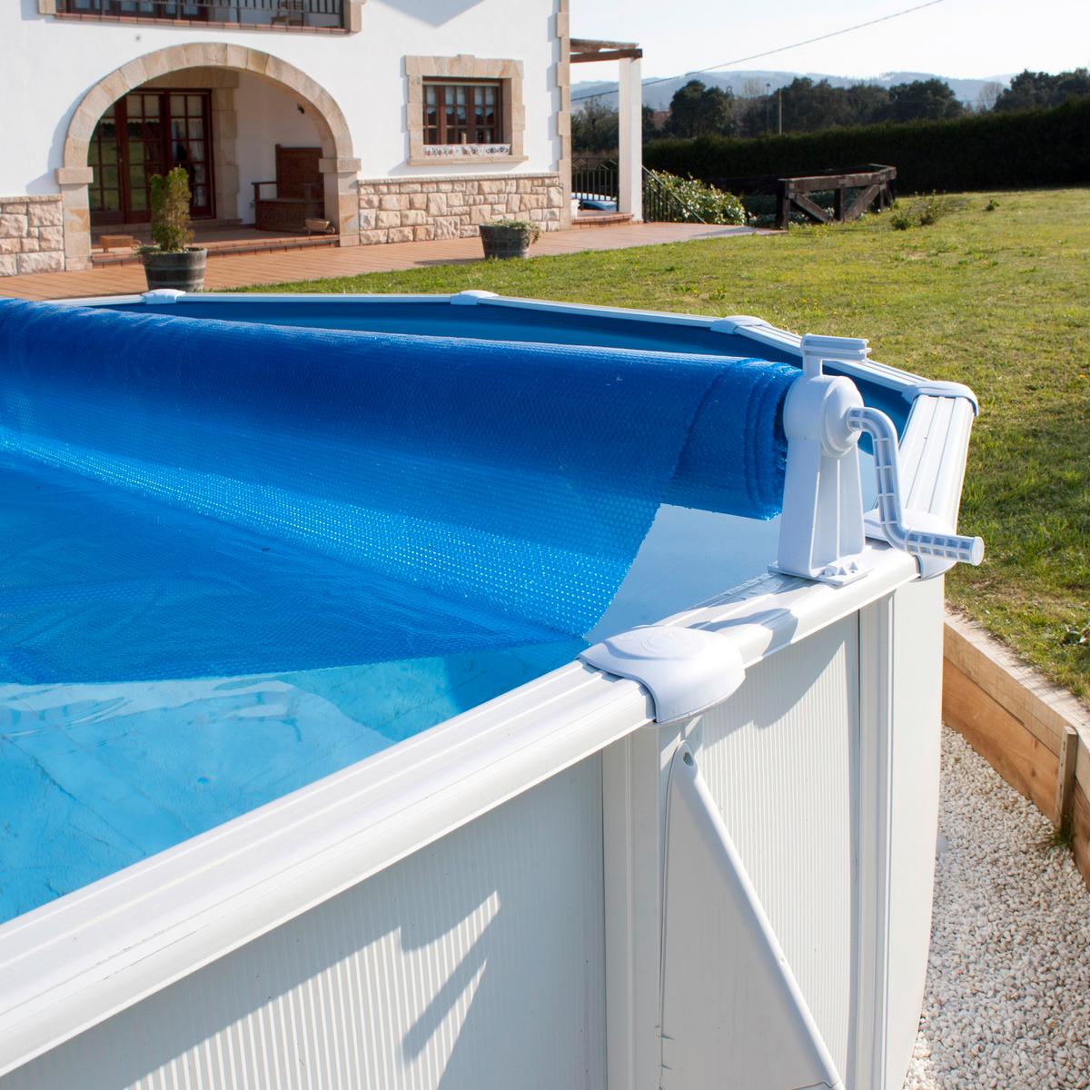 Schutzplane Planenaufroller - Alufarben, KONVENTIONELL, Metall (600cm) - Gre