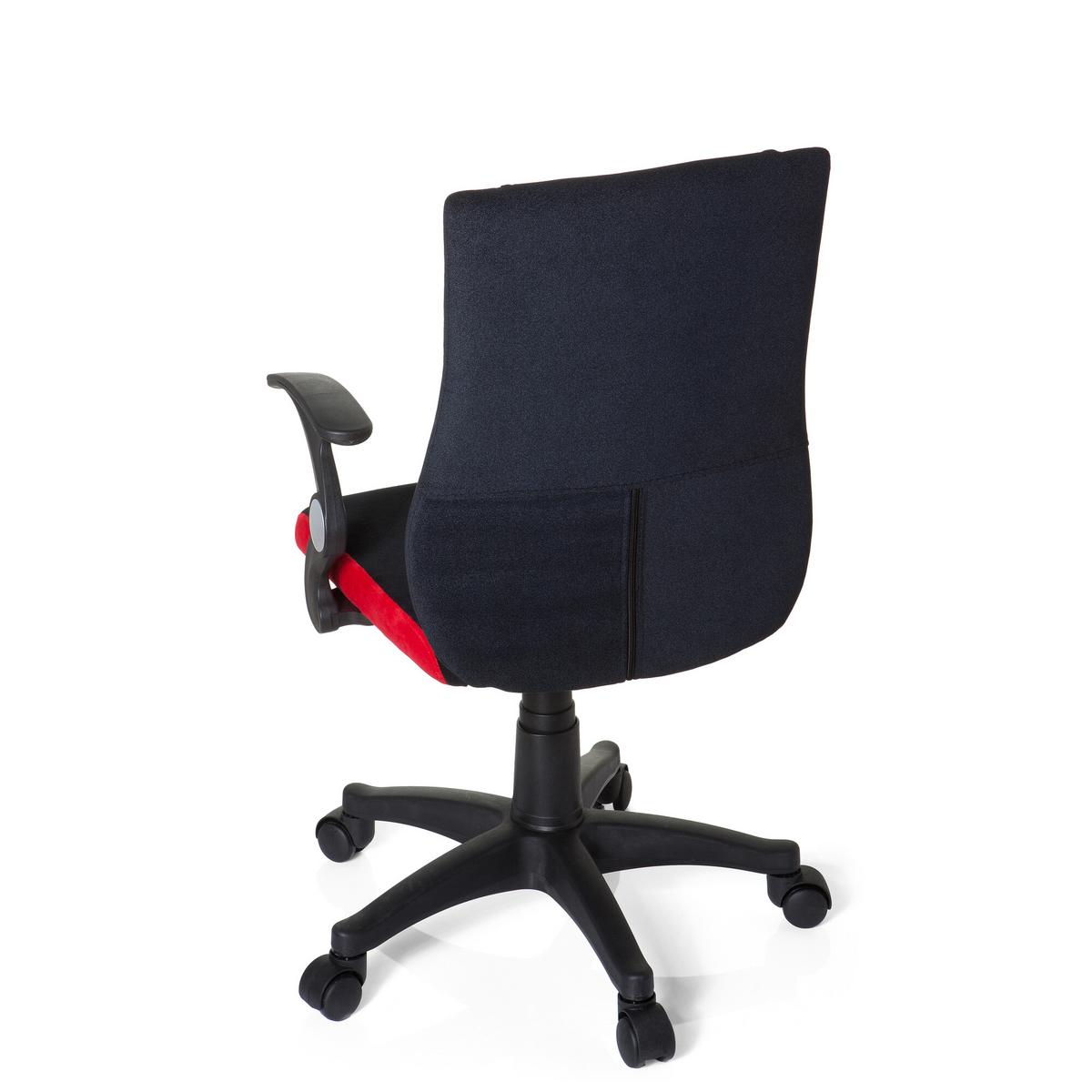Jugenddrehstuhl Kiddy Pro Al Rot/Schwarz - Rot/Schwarz, Basics, Kunststoff (50/87-97/40cm) - MID.YOU