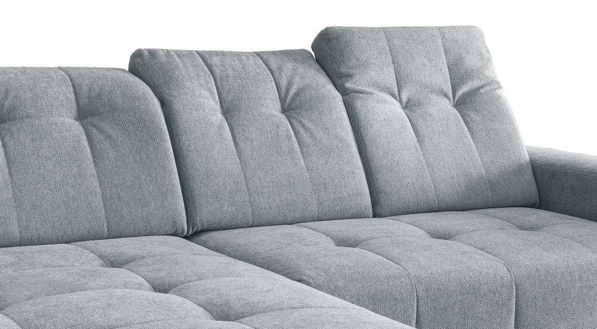 Ecksofa mit USB Anschluss Sano, Mintgrün, S: 180x258 cm - Schwarz/Mintgrün, MODERN, Textil (180/258cm) - Livetastic