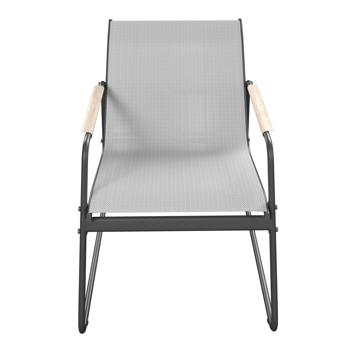 Loungegarnitur Mailand - Dunkelgrau/Hellgrau, MODERN, Kunststoff/Textil - Beldano