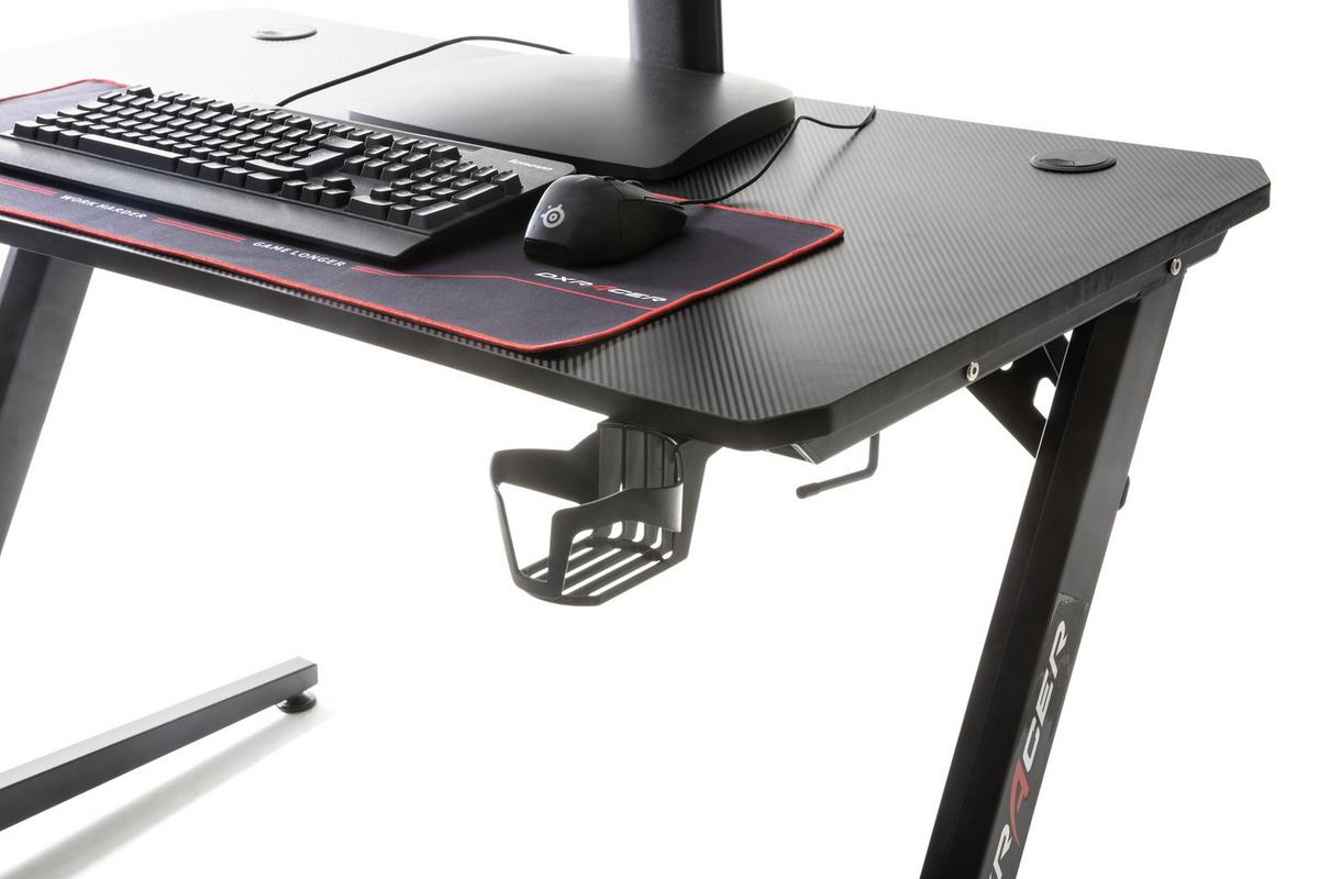 Herní stůl DX RACER - černá, Design, kov/kompozitní dřevo (111/75/60cm) - Dxracer