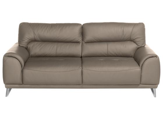 Dreisitzer-sofa Frisco - Sandfarben/Chromfarben, MODERN, Textil (210/92/96cm) Dreisitzer-sofa Frisco - Sandfarben/Chromfarben, MODERN, Textil (210/92/96cm)