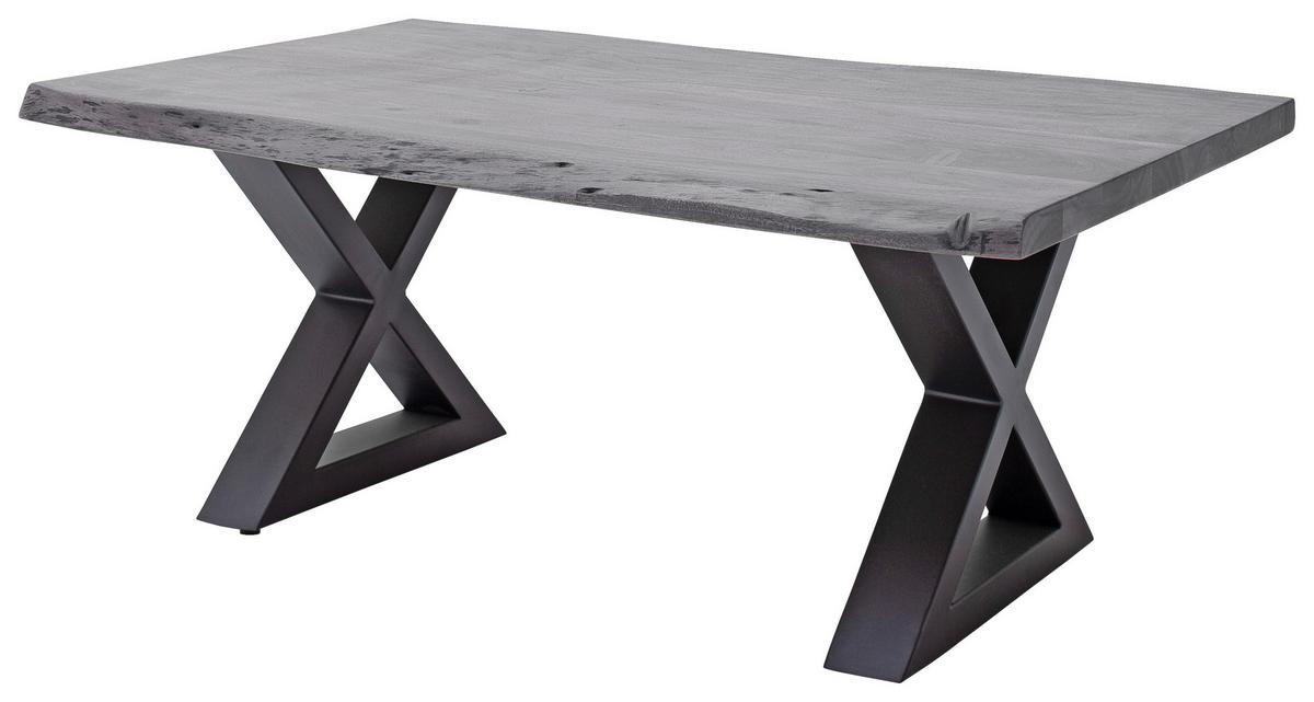 Couchtisch Holz Massiv Cartagena Grau/Anthrazit - Anthrazit/Grau, MODERN, Holz/Metall (110/45/70cm)
