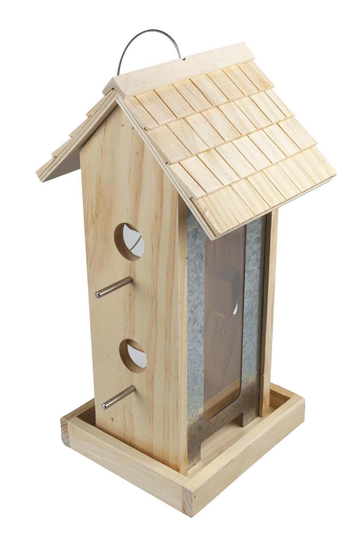 Vogelfuttersilo Country Bxhxt: 19x38x17,5 Cm - Naturfarben, Basics, Holz (19/38/17,5cm) - Windhager
