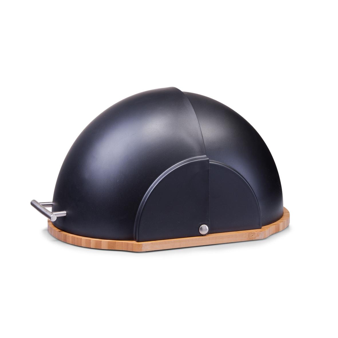 Brotkasten Schwarz B: 37 cm - Schwarz, Basics, Holz/Kunststoff (37/27/20cm) - Zeller Present