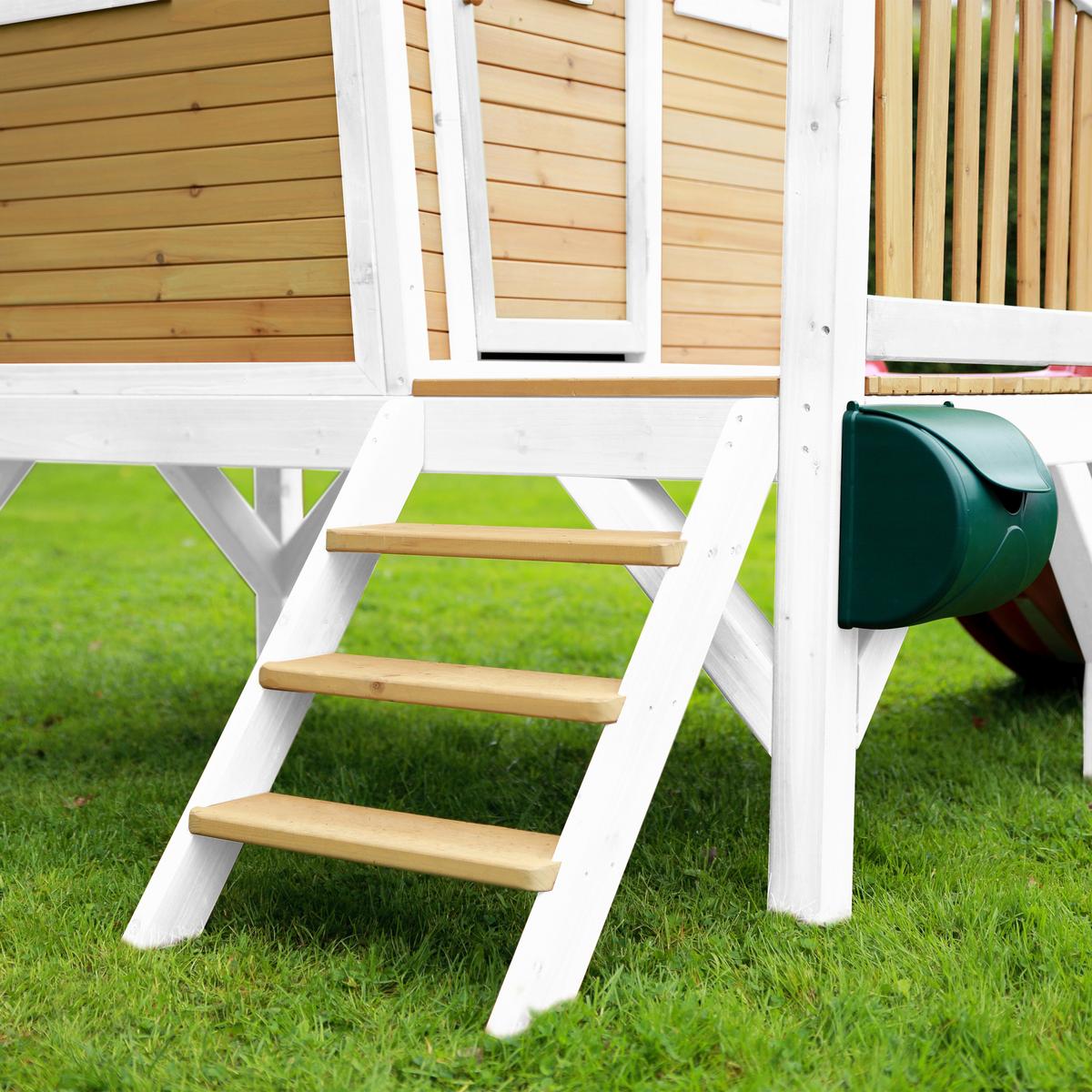 Spielhaus A030.045.21 - Rot/Braun, KONVENTIONELL, Holz/Kunststoff (264/203/177cm) - Ambia Garden