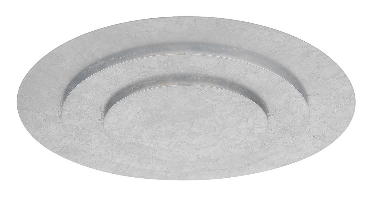 LED-Deckenleuchte 48465-40s Heda - Silberfarben, Design, Metall (49/7,5cm) - Globo