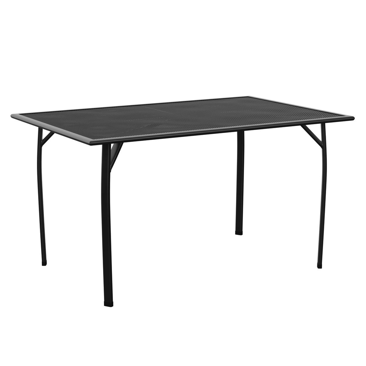 ZÁHRADNÝ STÔL BRATISLAVA 1 - tmavosivá, Modern, kov (140/74/90cm) - Mömax