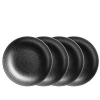 Suppentellerset Essential Steinzeug, Schwarz, 6-Teilig - Schwarz, Basics, Keramik (22/4cm) - Mäser
