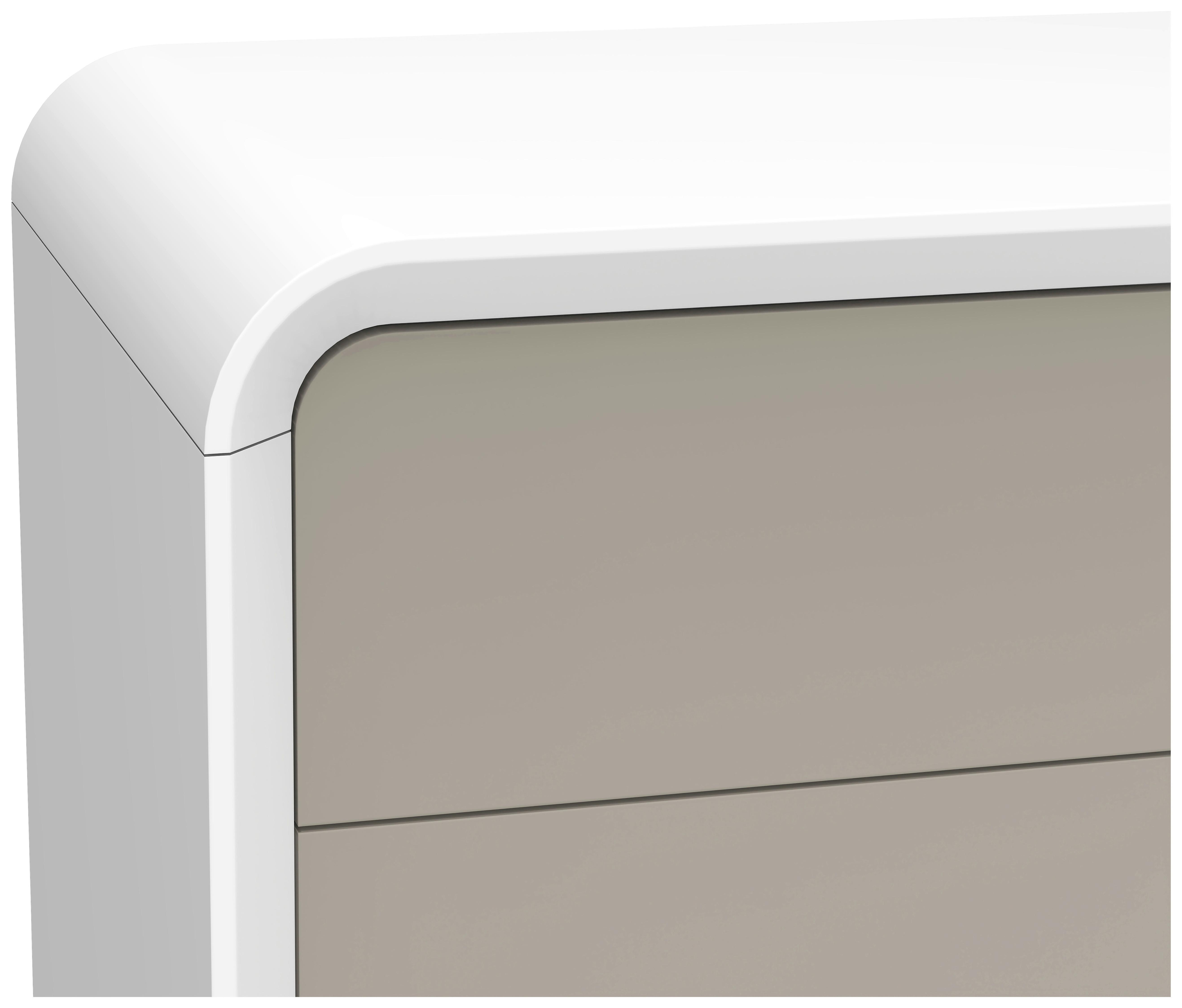 Schreibtisch Memphis - Taupe/Weiß, LIFESTYLE, Holzwerkstoff (140/76/55cm) - MID.YOU