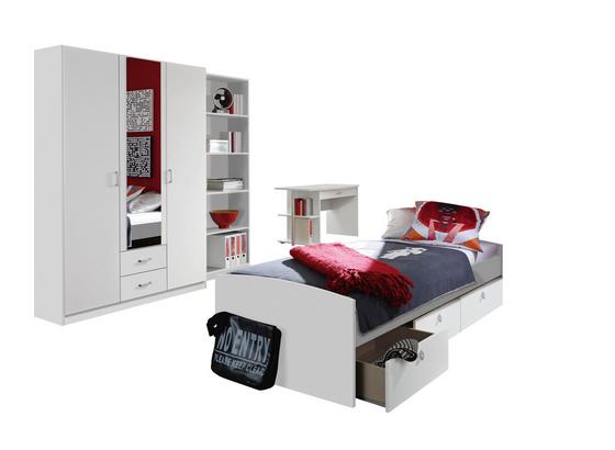 Jugendzimmer Point Weiß - Weiß, MODERN, Holzwerkstoff Jugendzimmer Point Weiß - Weiß, MODERN, Holzwerkstoff