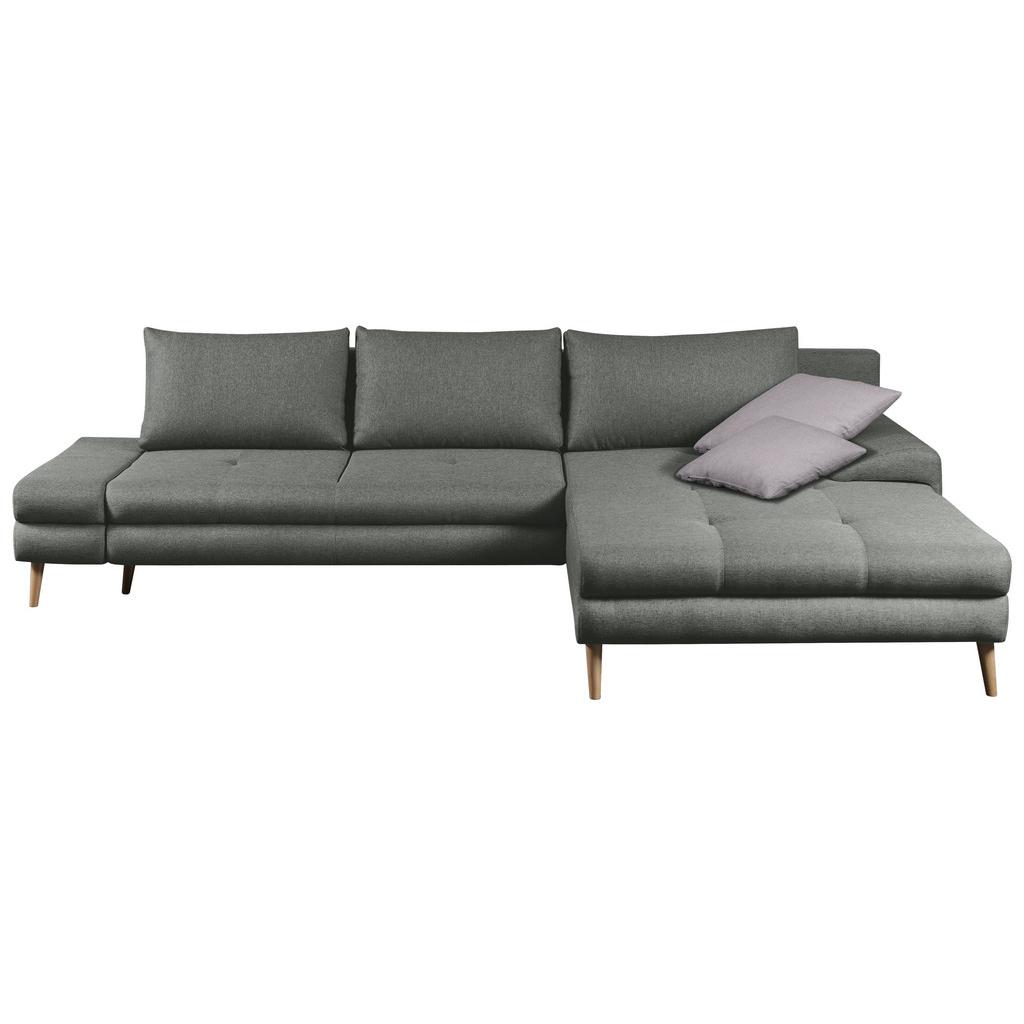 Ecksofa Mit Schlaffunktion & Bettkasten Floby Grau