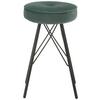 TABURET ACCRE - černá/zelená, Lifestyle, kov/textil (30/53/30cm) - Mömax