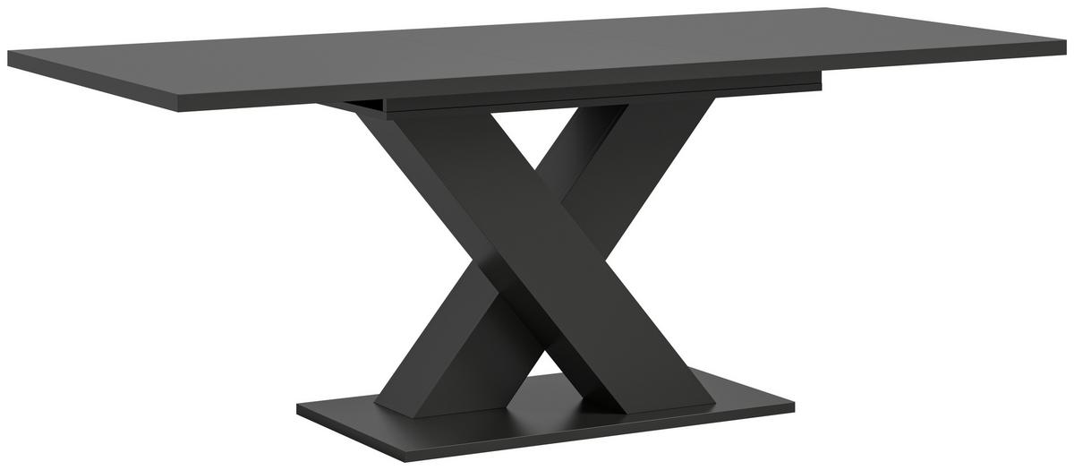 Ausziehtisch Marlon 150 Az Grau Auf 190 cm ausziehbar - Dunkelgrau, Trend, Holzwerkstoff (150-190/76/90cm)