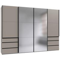Schwebetürenschrank Level 36 A Grau Dekor/Spiegel, B: 300cm - Sahara, MODERN, Glas/Holzwerkstoff (300/216/65cm) - MID.YOU