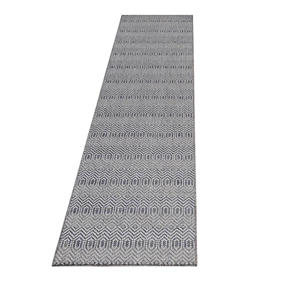 Läufer Aruba - Grau, Design, Textil (80/250cm) - Novel