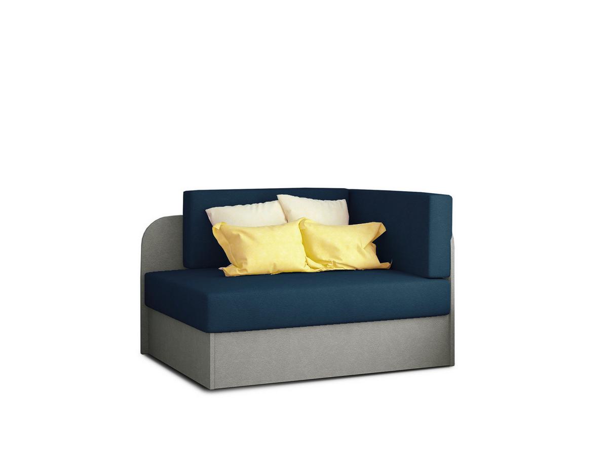 Récamiere Rosa Blau, Grau, B: 104 Cm - Blau/Schwarz, Design, Textil (104/60/75cm) - MID.YOU