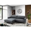 Ecksofa Prince Hellblau S: 163x240 cm - Schwarz/Hellblau, Design, Textil (163/240cm) - MID.YOU
