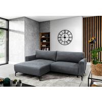Ecksofa Prince Hellblau S: 163x240 cm - Schwarz/Hellblau, Design, Textil (163/240cm) - MID.YOU