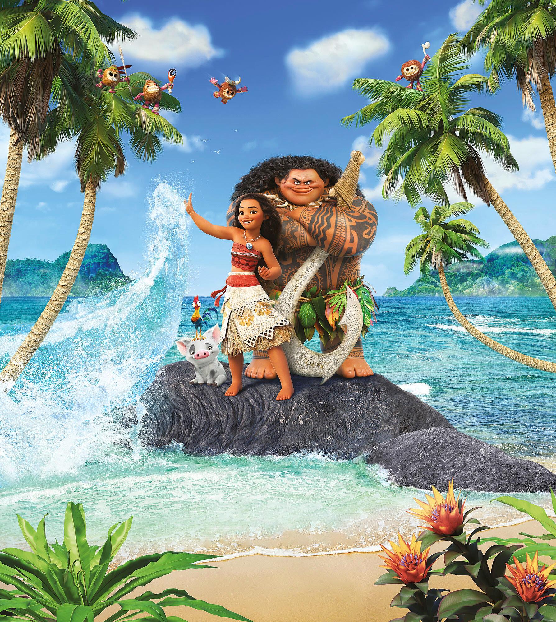 Fototapete Moana Beach - Multicolor, Trend, Textil (250/280cm)