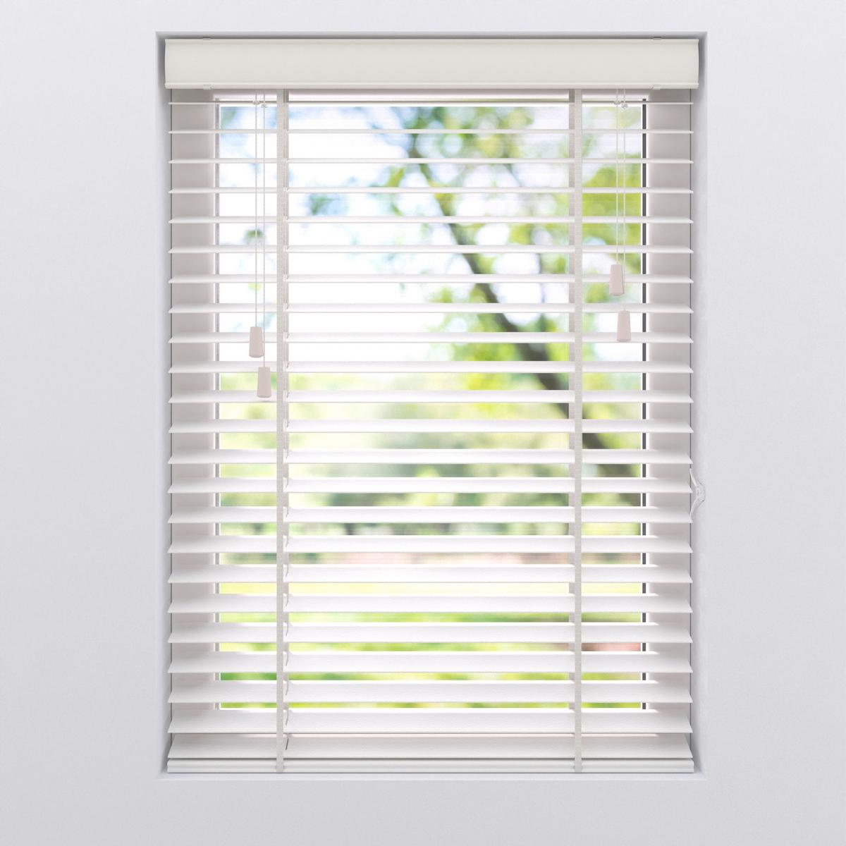 Jalousie Venetian 120x175 Cm Mit Schnürzug - Weiß, Natur, Holz (120/175cm)