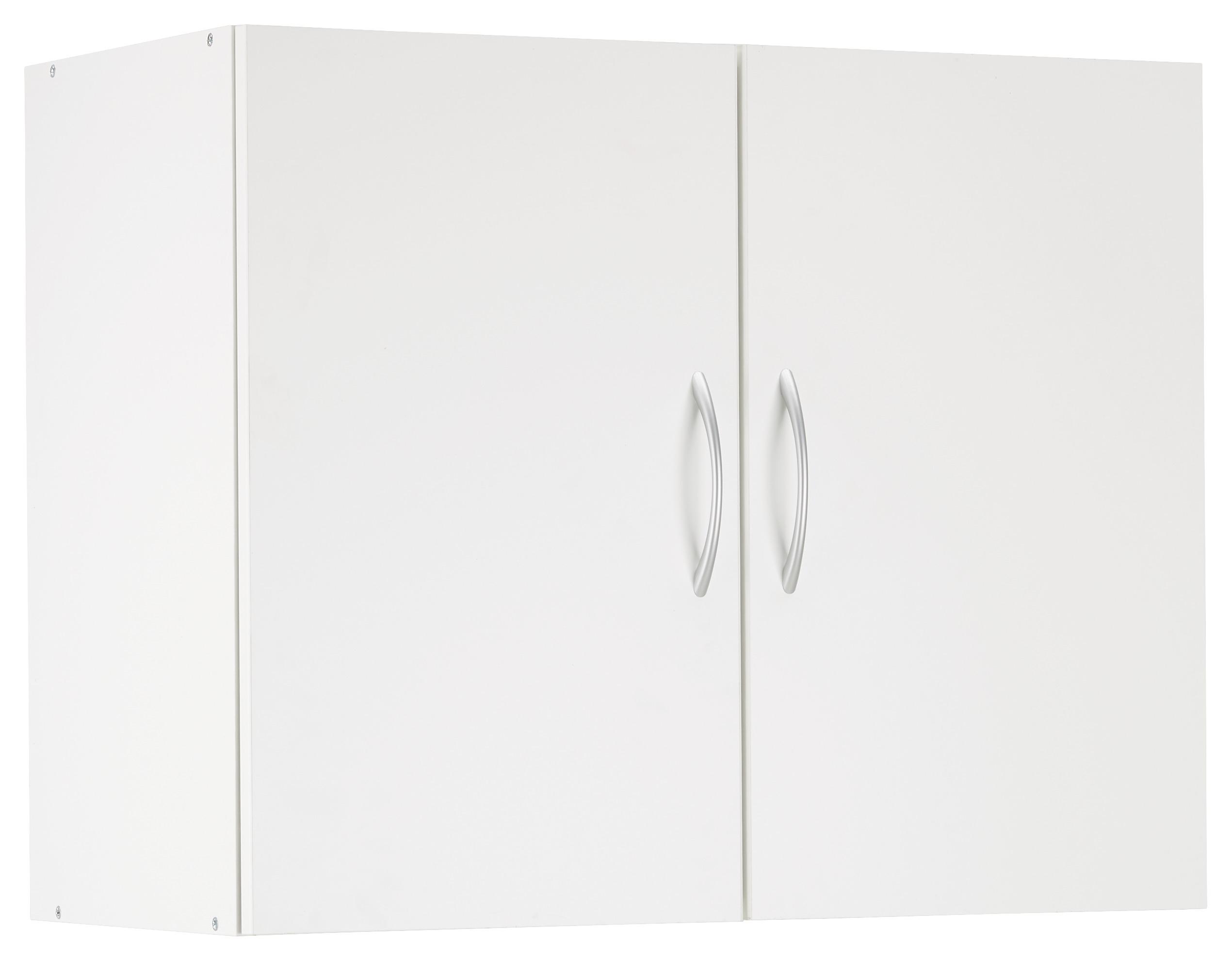 ZÁVĚSNÁ SKŘÍŇKA MRK - bílá/barvy hliníku, Konvenční, kompozitní dřevo/plast (80/64/40cm) - Mömax