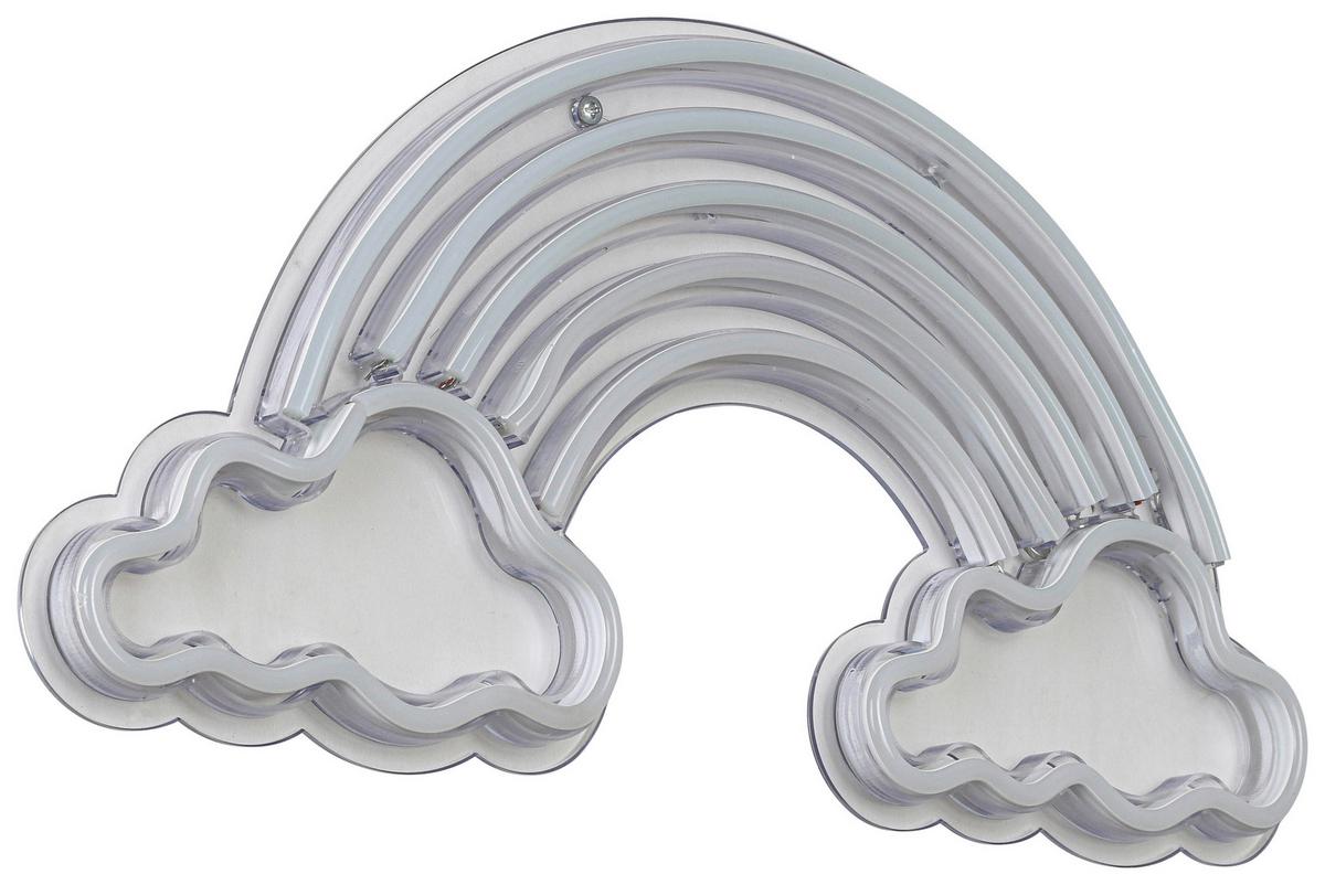 DEKORAČNÍ LED SVÍTIDLO RENIBO - bílá/průhledné, Moderní, plast (40/20/1,30cm) - Mömax