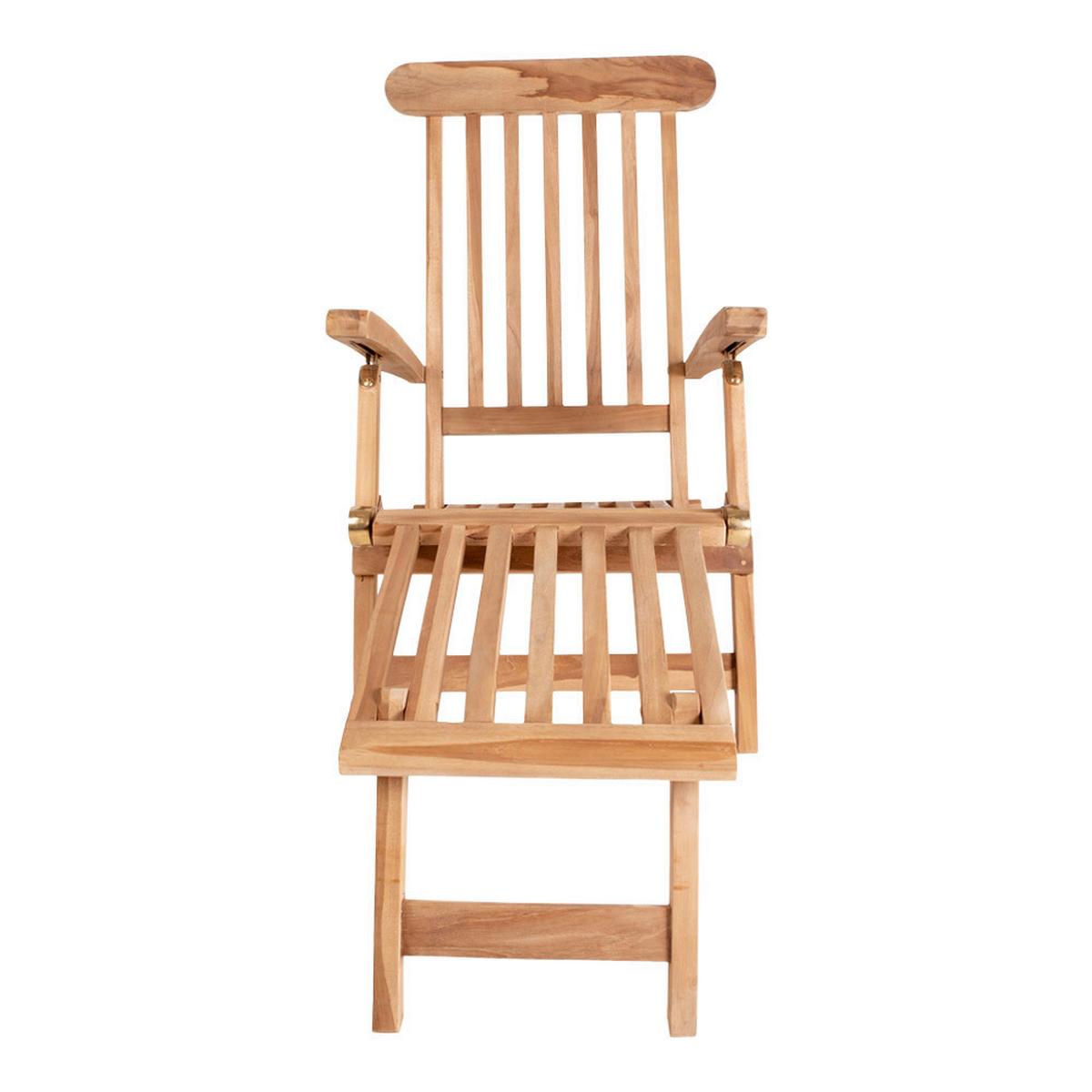 Gartenliege Arrecife Braun B: 60 Cm - Braun, MODERN, Holz (60/95/150cm) - MID.YOU