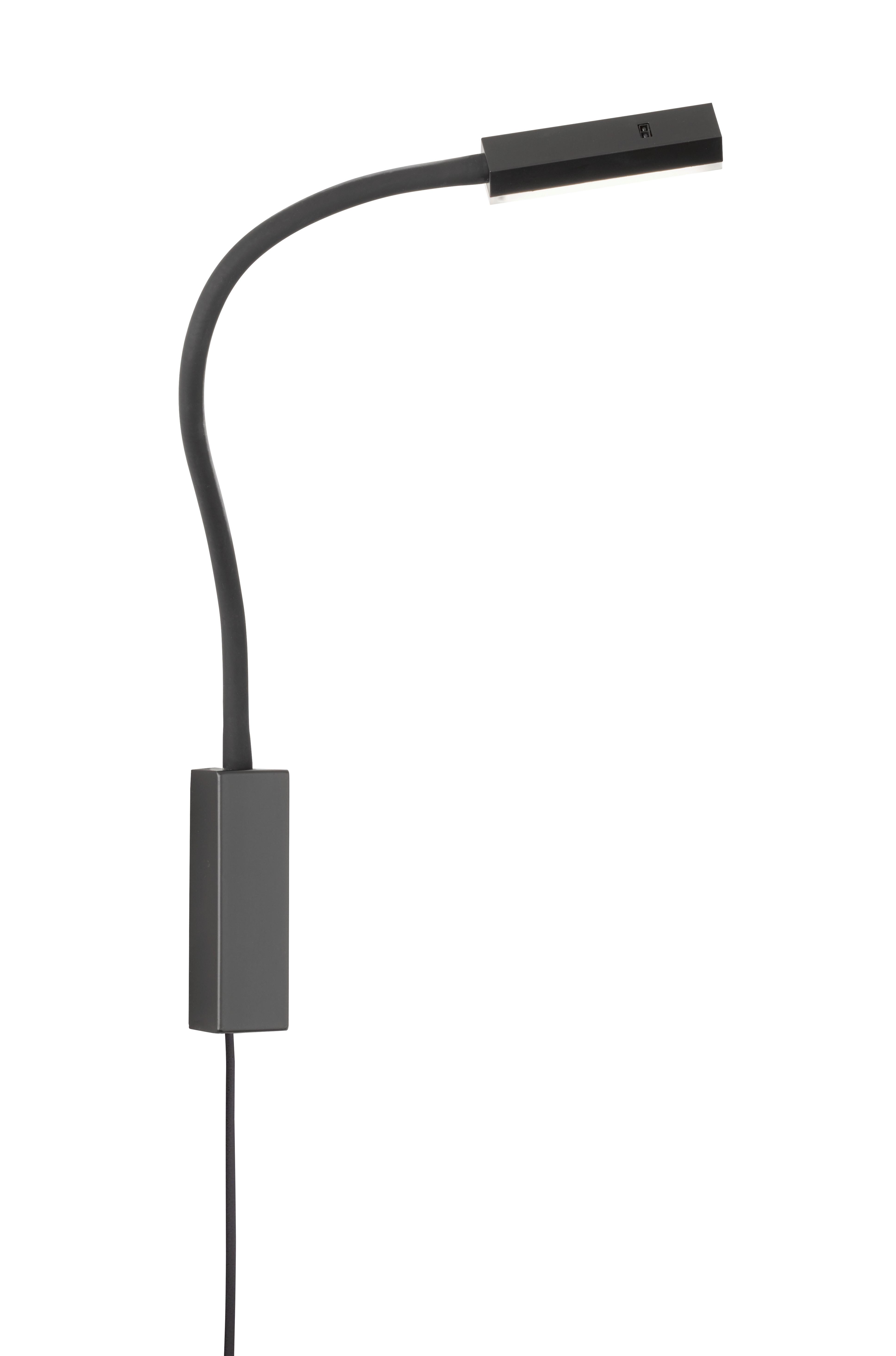 Led-wandleuchte Raik 1-flammig Dimmbar Per Gestensteuerung - Schwarz, Basics, Metall (35/4/57cm) - Fischer & Honsel