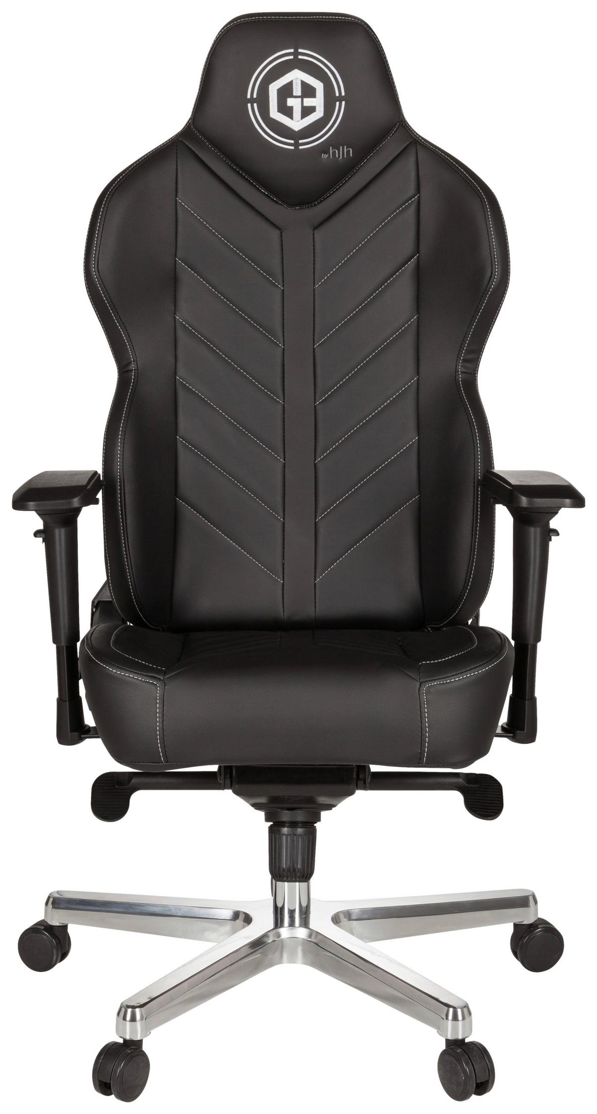 Gamingstuhl Gamebreaker Colossus Schwarz - Alufarben/Schwarz, MODERN, Kunststoff/Textil (70/139/58cm) - MID.YOU