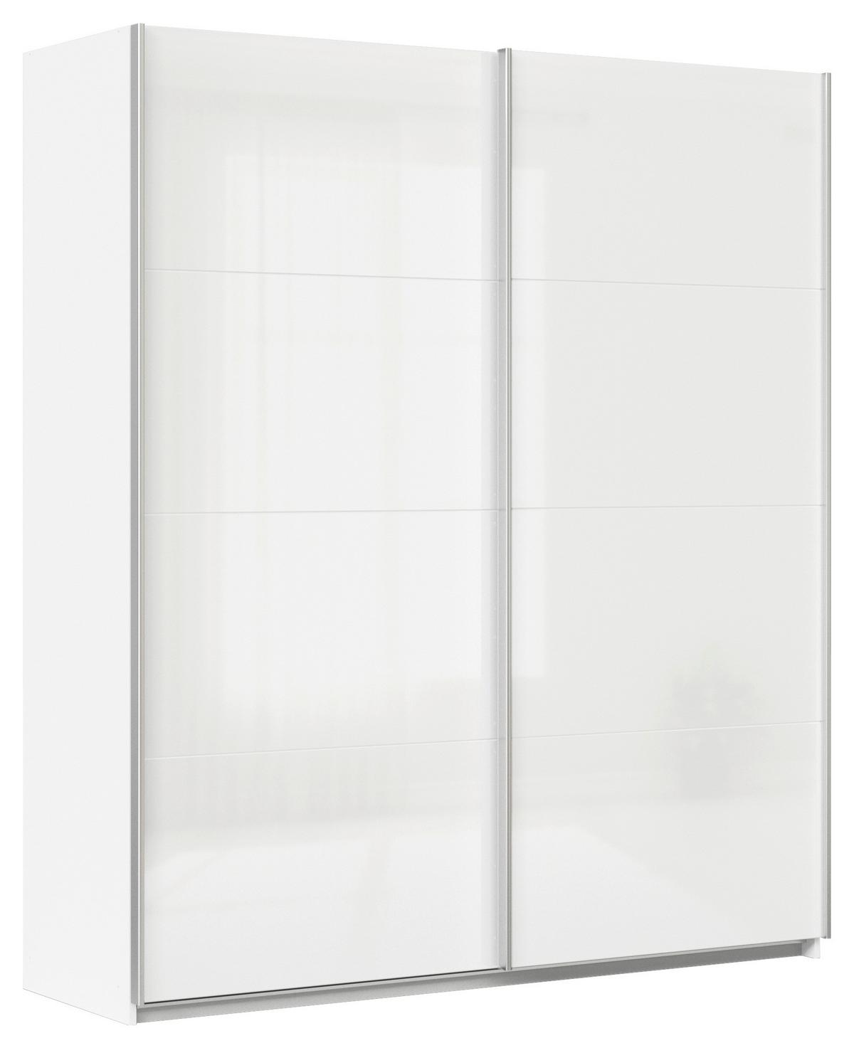 Schwebetürenschrank Feldkirch 181 Normalhöhe - Weiß Hochglanz/Weiß, MODERN, Holzwerkstoff (181/210/62cm)